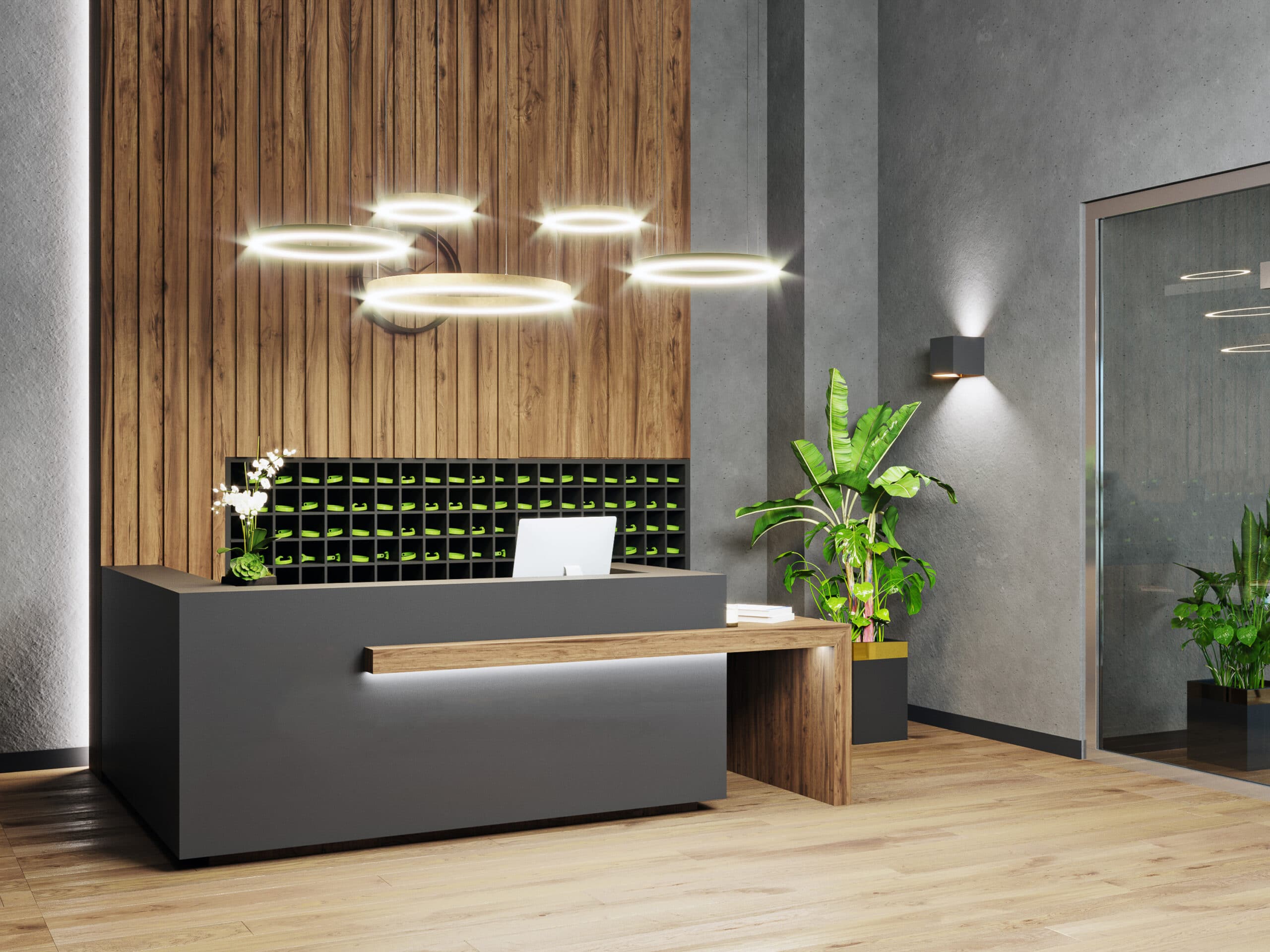 Modern business reception