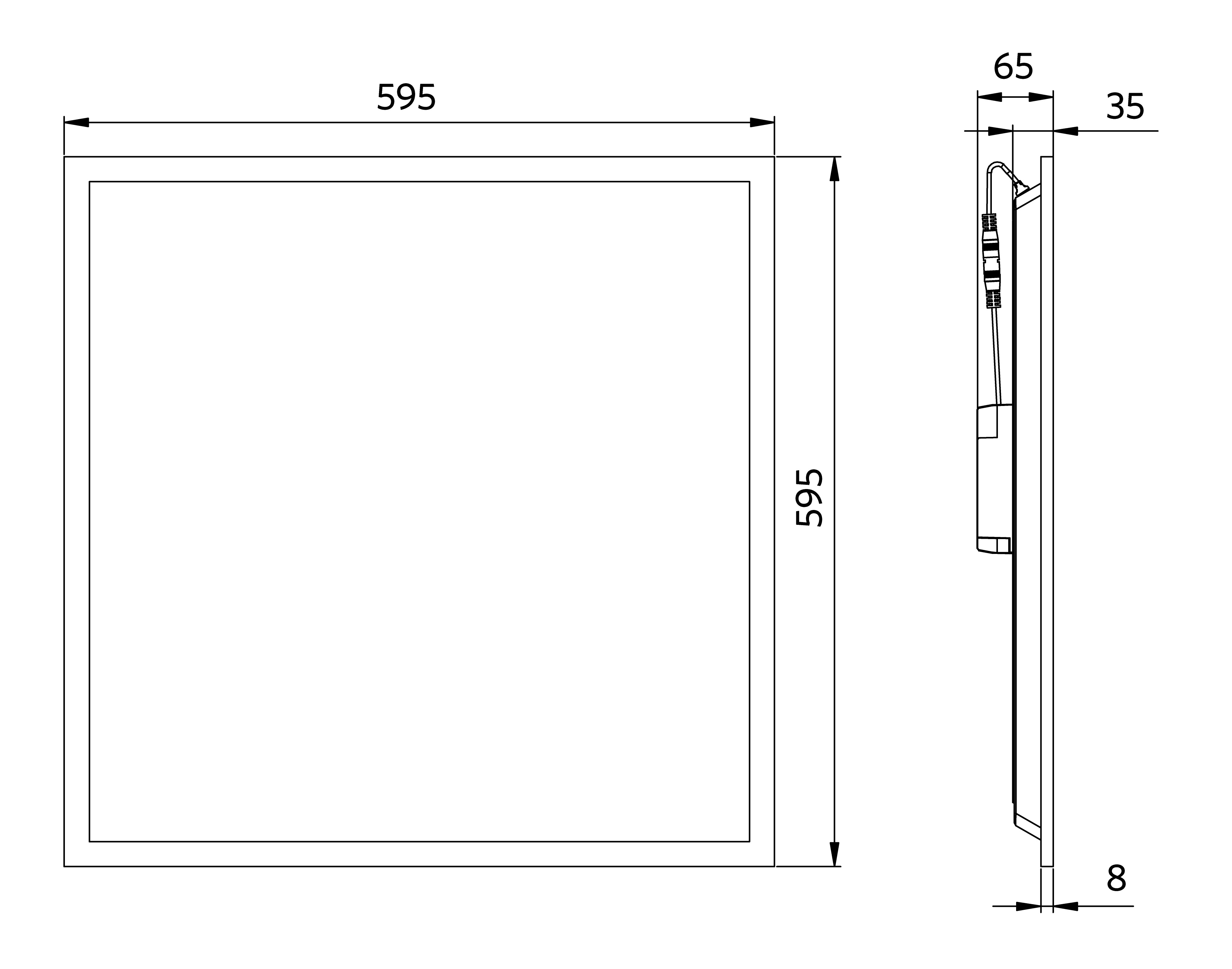 Dimensional_Drawing_LED_Slim_Panel_Basic_G2_SQ595